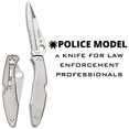 thumbnail image 5 of Spyderco Police Folding Knife 4-1/8" VG10 Combo Blade, Stainless Steel Handles, Lockback - C07PS, 5 of 6