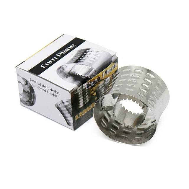 Fiudx Desgranadora de Maíz de Acero Inoxidable 304, Desgranadora Giratoria, Herramienta Manual Fácil de Usar, de Grado Alimenticio, Ligera y Portátil, para Uso En Cocina y Exteriores, Tamaño 6,9 X 5