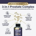thumbnail image 6 of Prostate Health Supplements for Men - 3X Strength with Saw Palmetto Blend Stinging Nettle Root & Pumpkin Seed Support Complex - Supports Bathroom Trips Prostate & Urinary Health - 120 Capsules, 6 of 10