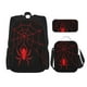 thumbnail image 1 of Disketp Red Spider Mochila Estampada de Gran Capacidad con Lonchera y Estuche, Set de 3 Piezas para Estudiantes, 1 of 7