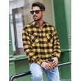 thumbnail image 2 of COOFANDY Mens Flannel Shirts Long Sleeve Plaid Button Down Shirts Fall Winter Family Picture Outfits, 2 of 6
