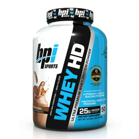 BPI Sports Whey HD Protein Chocolate Cookie, 50