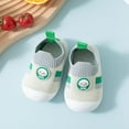 thumbnail image 2 of Gubotare Toddler Little Kids Wide Barefoot Shoes Boys Girls Winter High Top Sneakers Ankle Boots Leather Barefoot Shoes for Kids (Green,6-12-18 Months Months), 2 of 8