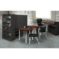 thumbnail image 3 of Regency Kee 36 in. Round Slim Breakroom Table Table - Cherry Top, Chrome Legs, 3 of 3
