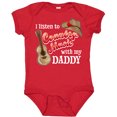thumbnail image 3 of Inktastic I Listen to Country Music with My Daddy Guitar and Hat Boys or Girls Baby Bodysuit, 3 of 5
