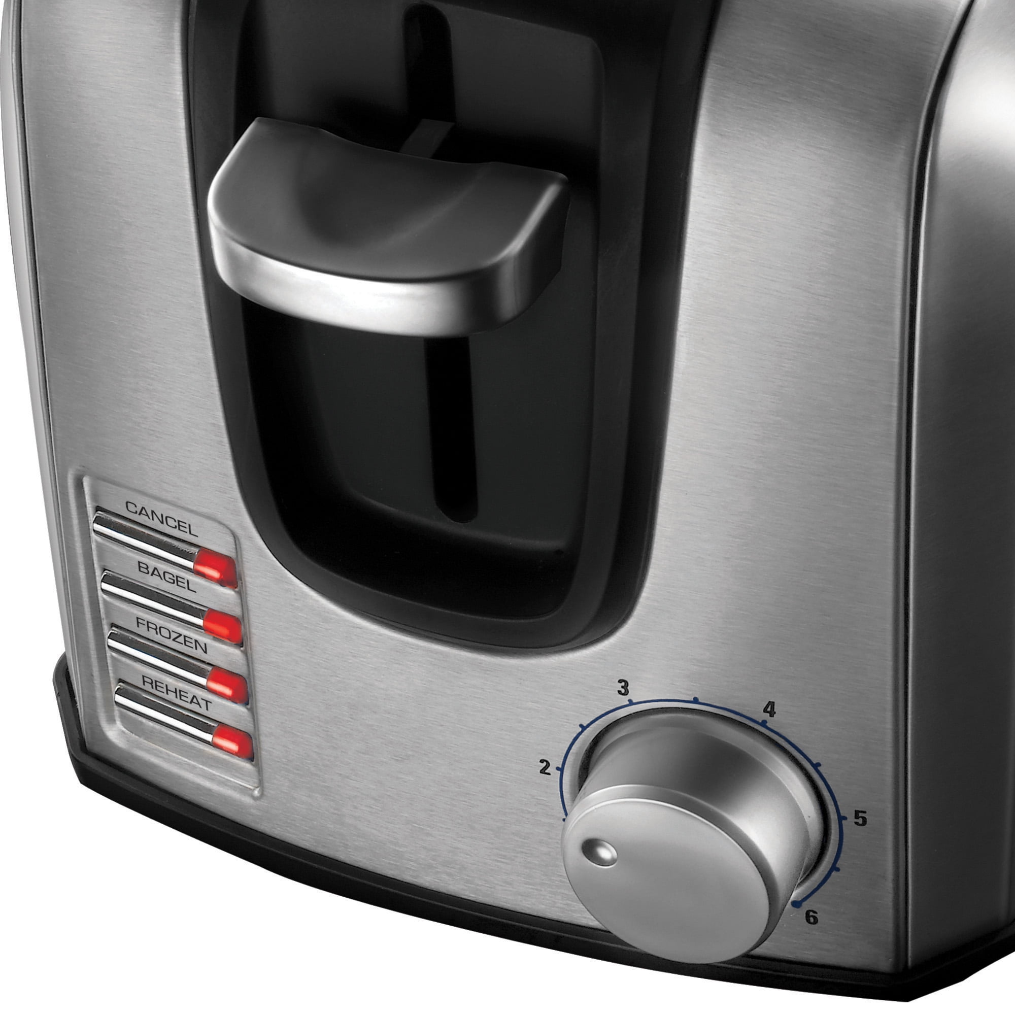 BLACK+DECKER 2-Slice Toaster, Modern, Stainless Steel, T2707S, Silver