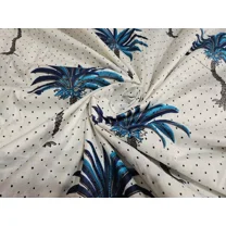 Pink Floral Running Fabric Indian Hand Block Cotton Running Material By Yard Art