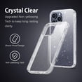 thumbnail image 5 of Design for iPhone 15 Pro Case Glitter Full Body Protective 3 in 1 Heavy Duty Hybrid Hard PC Rugged Transparent Bling Sparkle Cover Phone Cases for Apple iPhone 15 Pro 6.1", Clear, 5 of 9