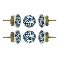 Set of Six Beckenham Ceramic Cabinet Knobs by Trinca-Ferro