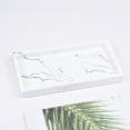 thumbnail image 3 of Bandeja de Mármol Baño Baño Bandeja Cocina Cosmetics Organizer blanco Sunnimix Bandeja de almacenamiento de baño, 3 of 7