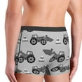 thumbnail image 5 of Fotbe Gray Tractor Men’s Total Support Pouch Boxer Briefs, X-Temp Cooling, Moisture-Wicking Underwear, Regular, Long-leg and Trunk-XX-Large, 5 of 9
