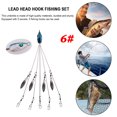 thumbnail image 3 of Pesca Paraguas Señuelos de pesca Alabama Rig Head Set Natación Cebo Minnow Aparejos de pesca Tmvgtek Para Estrenar, 3 of 9