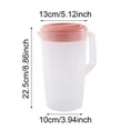 thumbnail image 3 of SXcggal Large Capacity Beverage Storage Container Heat Cold Water Jug Plastic Juice Pitcher Teapot Kettle With Lid Healthy Unbreakable Multifunctional Kitchenware, 3 of 6