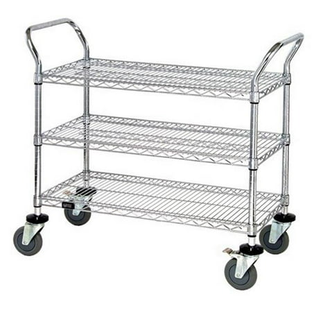 

Wire Shelf Mobile Utility Carts - 24 x 42 in.