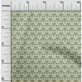 thumbnail image 2 of oneOone Georgette Viscose Dark Olive Green Fabric Asian Block Print Tile Fabric For Sewing Printed Craft Fabric By The Yard 42 Inch Wide, 2 of 4