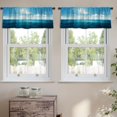 thumbnail image 2 of LALILO Kitchen Curtain Valance Watercolour Circle You And Drop Rod Pocket Window Curtain 52"x 18" Set of 2, 2 of 7