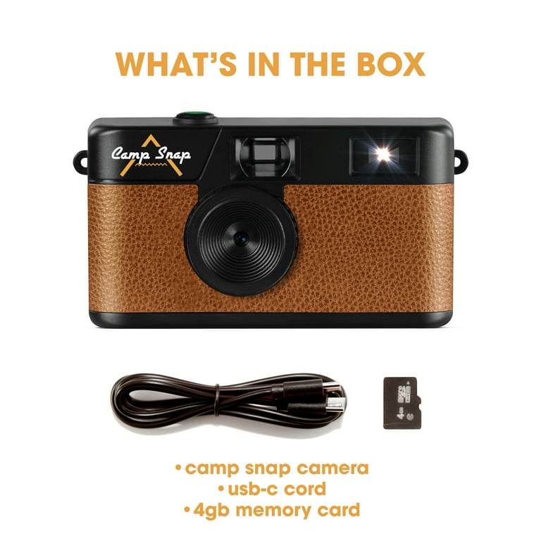 Camp Snap Screen-Free Digital Camera, Easy to Use, Point and