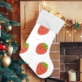 thumbnail image 5 of GZHJMY Strawberry Christmas Stocking, Personalized Large Candy Stocking Hanging Gift, Xmas Stockings Decoration for Family Holiday Party Ornaments Decor Fireplace, 5 of 7