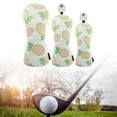 thumbnail image 6 of AMLESO 3Pcs Golf Head Cover Golf cover Fashion PU Leather Portable Golf Club Cover Protector for Sports Adults Outdoor Gift white, 6 of 10