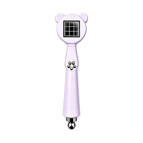 6-in-1 Cat Eye Nail Magnet Tool, Bear Handle Magnetic Wand for Gel Polish Lines, Flowers & Multi-Pattern Nail Art, Purple