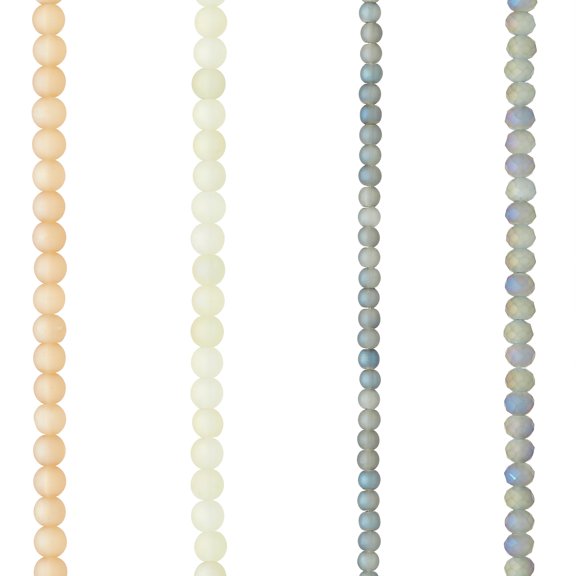 12 Pack: Pastel Pink & Purple Faceted Glass Rondelle Beads by Bead Landing