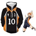 thumbnail image 1 of Haikyuu!! Karasuno Lycée Hinata Shoyo Chandail à Capuchon Pull Cosplay, 1 of 4