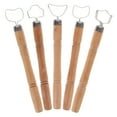 thumbnail image 4 of Hytrove Pottery Handle Making Tool Wood Metal 5Pcs 4.7In, 4 of 8