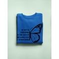 thumbnail image 3 of Be Transformed, Butterfly Sweatshirt Women -Smartprints Designs, Female Medium, 3 of 4