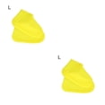 thumbnail image 2 of Monstrate Cubierta de zapatos Protector de zapatos impermeable de silicona Cubrezapatos antideslizantes resistentes al desgaste, Amarillo, L Amarillo L 2piezas, 2 of 6