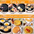 thumbnail image 6 of Threns Egg Frying Pan Aluminum 4 Holes Egg Frying Pan Nonstick Mini Egg Cooker Omelet Pan Egg Skillet, 6 of 8