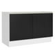 thumbnail image 1 of Madesa Gabinete Bajo para Fregadero 120 x 60 cm 2 Puertas (Sin Encimera) Glamy Blanco/Negro, 1 of 8