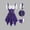 A139 Purple, variant on Women's Pirate Wench Costume Short Puff Sleeve Lace Up Corset Asymmetrical Handkerchief Hem Dress Gothic Fairy Cosplay Outfit for Halloween Theme Party