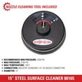 thumbnail image 5 of Simpson 80165 Universal 3700 PSI 15 in. Pressure Washer Surface Cleaner, 5 of 5