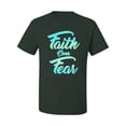 thumbnail image 2 of Wild Bobby, Faith Over Fear, Inspirational/Christian, Men Graphic Tee, Forest Green, 3X-Large, 2 of 4