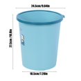 thumbnail image 4 of Kitchen Trash Can, Step-On Garbage Can with Lid, Tall Kitchen & Bathroom Trash Can, Small Office Waste Bin, Blue - Xuniizn, 4 of 7
