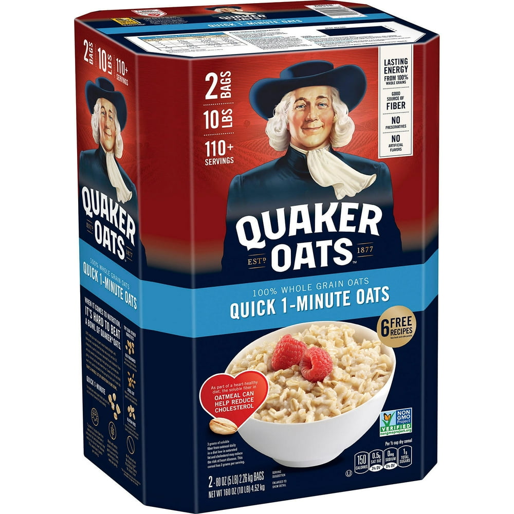 Quaker Quick 1Minute Oats (5 lb., 2 pk.)