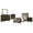 Cocoa, variant on Wilkes 5-piece Twin Bedroom Set Dark Cocoa