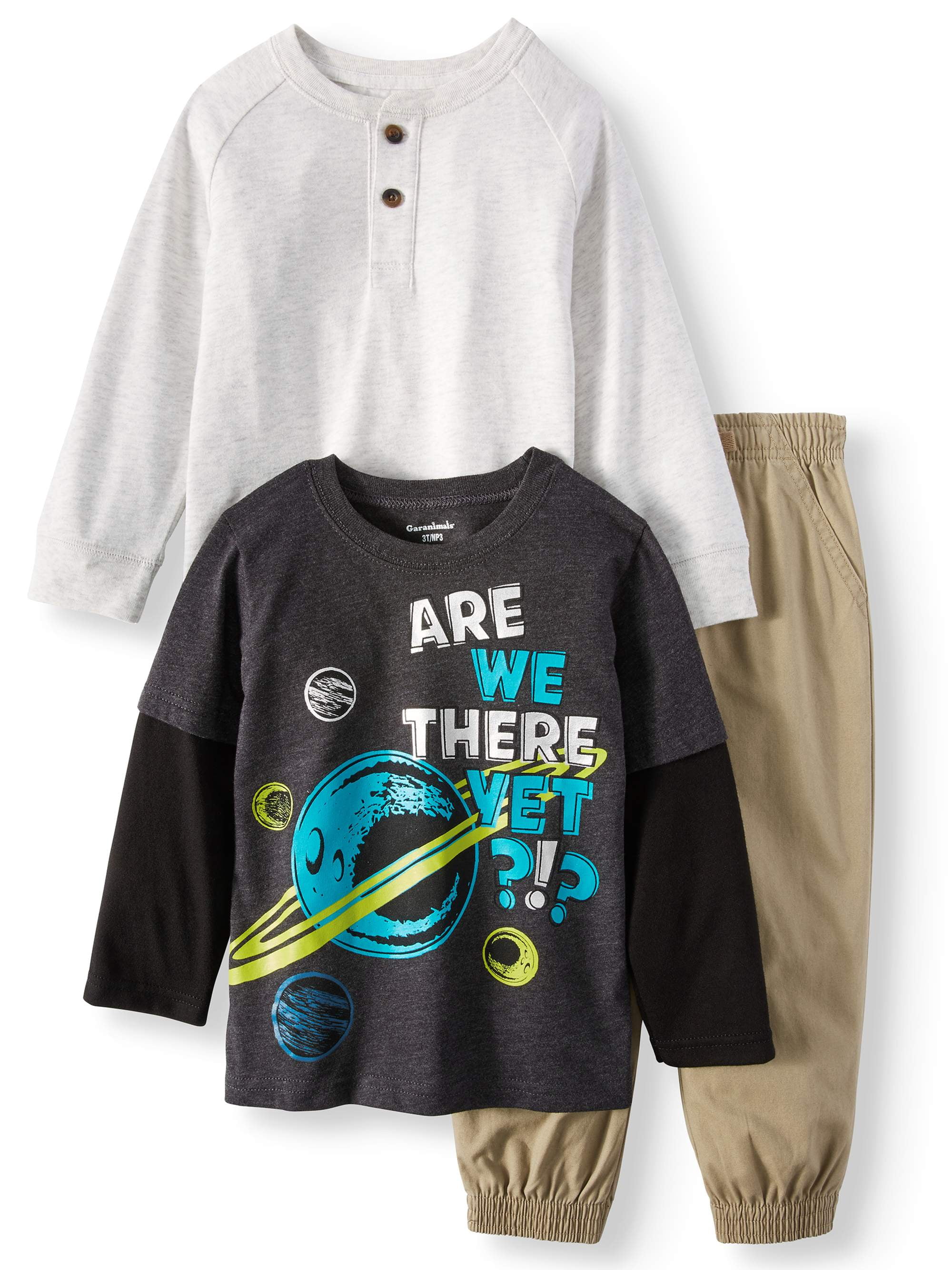 ONLINE Garanimals Baby Boy & Toddler Boy LongSleeve Henley, Long