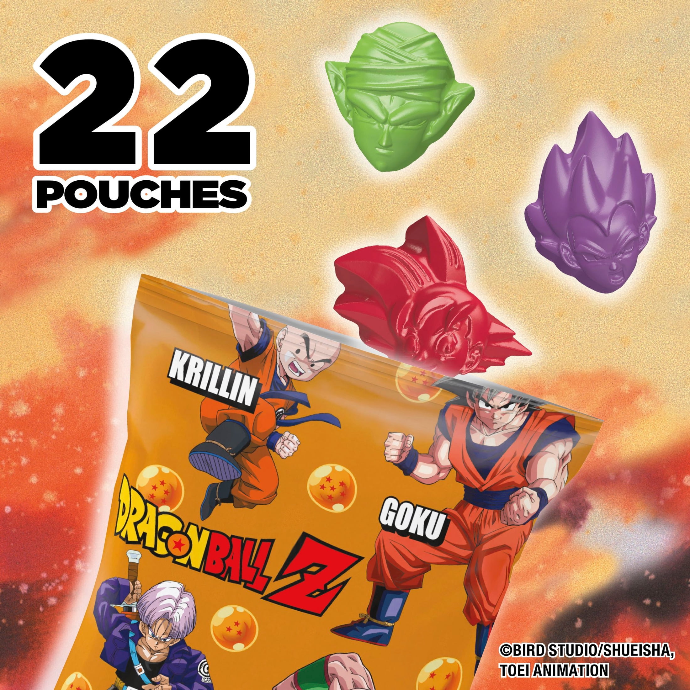 Dragon Ball Z Fruit Flavored Snacks, Gluten Free, 22 Ct, 17.6 oz