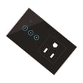 thumbnail image 3 of Bewildely Enchufe de pared inteligente enchufe de EE. UU. WiFi temporizador inalámbrico Control remoto interruptor de pantalla táctil toma de corriente Electrodomésticos TYPE4 NO4 Bewildely HA005243-06, 3 of 6