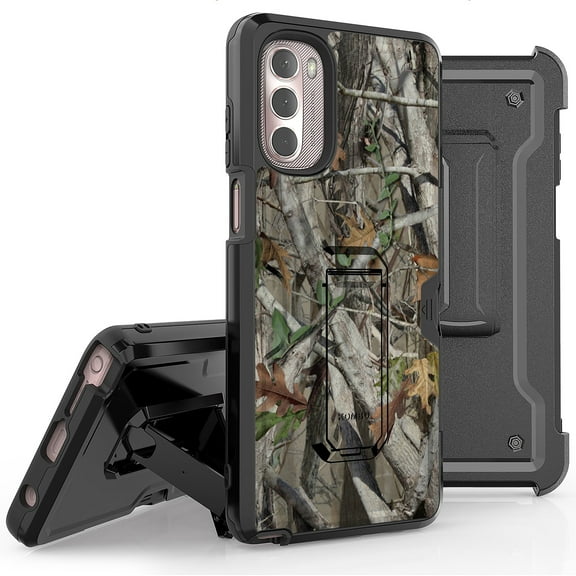 Armor Kombo Holster Rugged Cover Designed For Moto G Stylus 2022 Case Camo Series