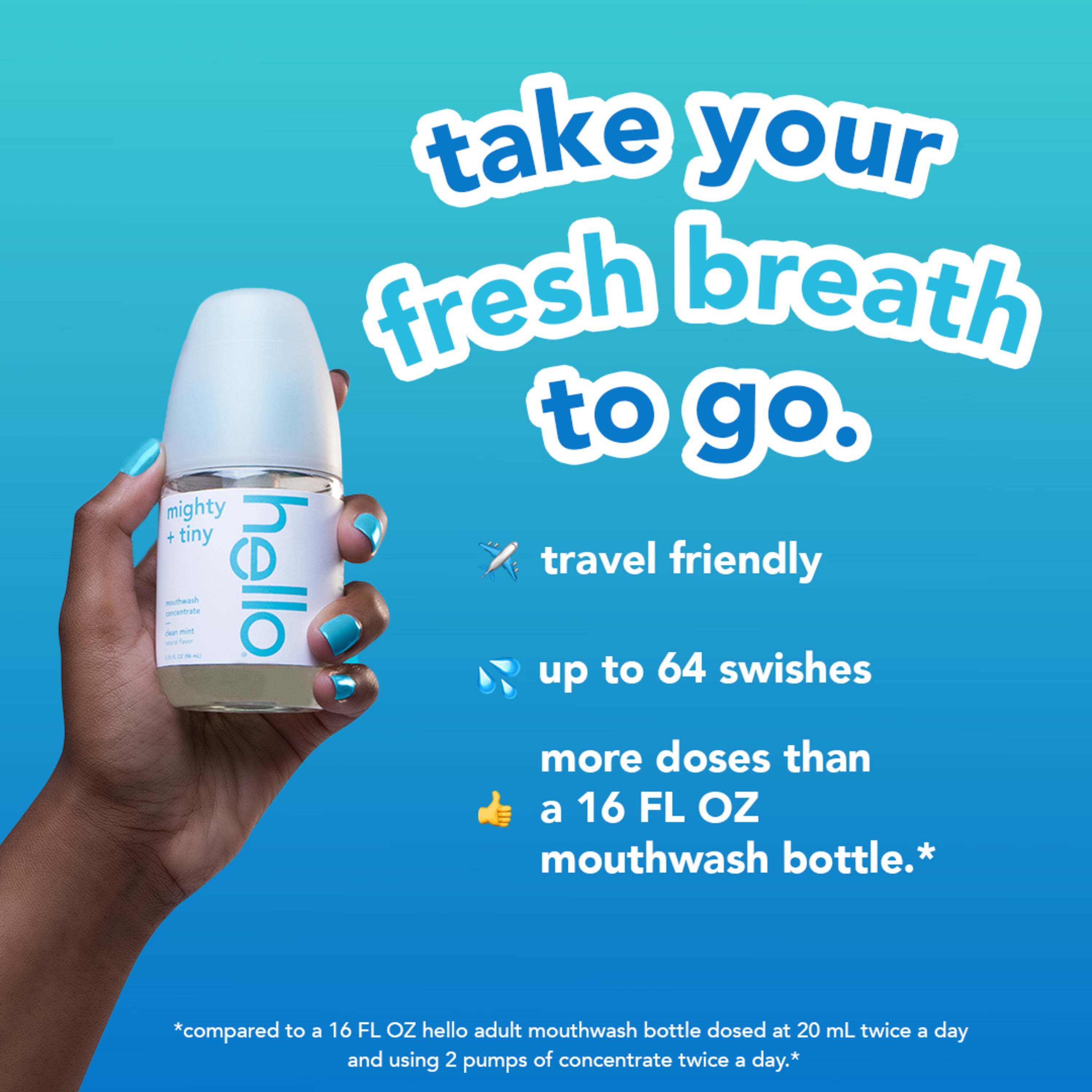 hello Naturally Clean Mint Mouthwash Concentrate, Alcohol Free, Vegan & SLS Free Rinse Best