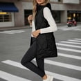 thumbnail image 2 of Gaexia Vest for Women Winter,Lightweight Winter Hooded Down Vest for Women Quilted Sleeveless Gilet Coat With Pockets Outerwear, 2 of 6