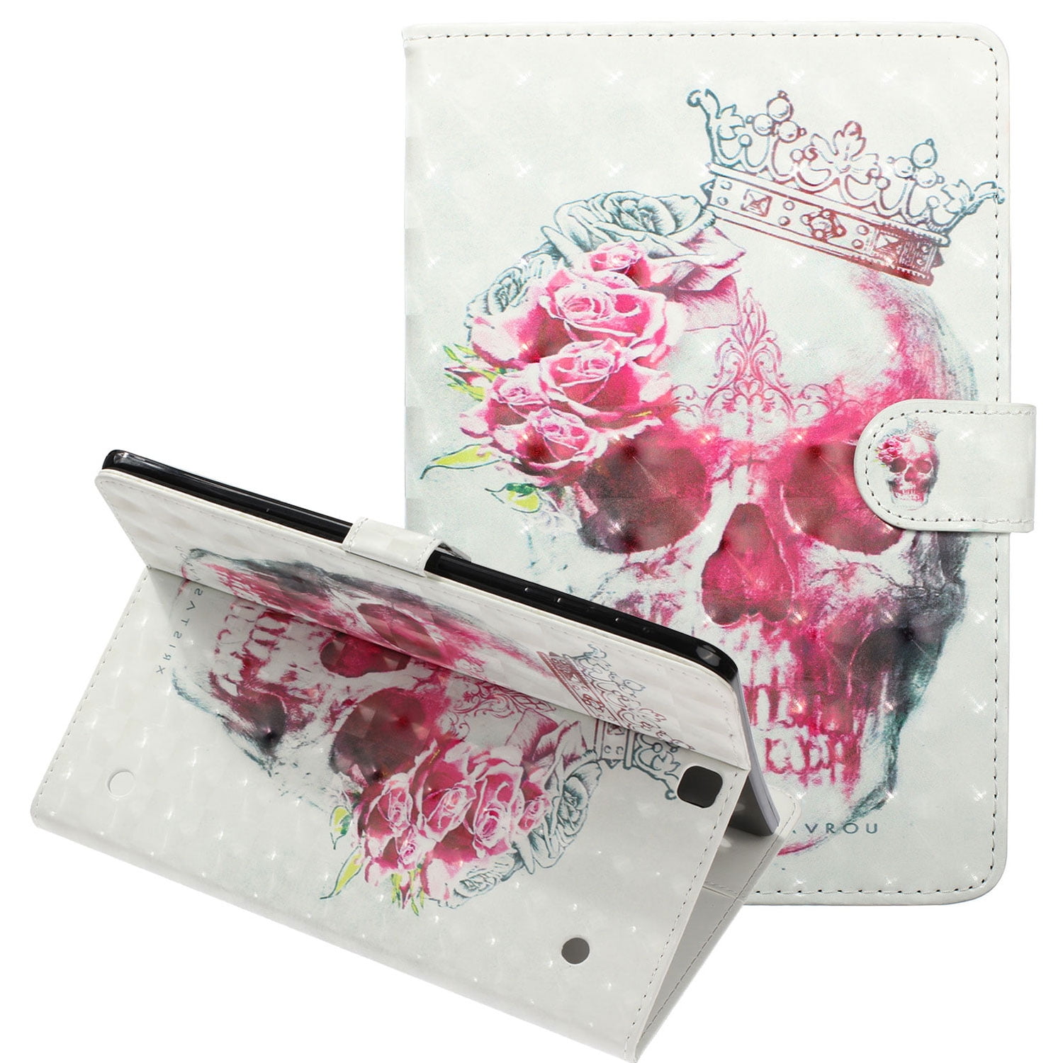 T813 T819 Case Blossoms Ougger Leather Wallet Shell Holster With Stand Flip Magnetic Strap Bumper Protection For Samsung Galaxy Tab S2 9.7 