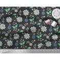 thumbnail image 3 of Soimoi polyester Crepe Fabric Leaves & Floral Artistic Print Fabric by the Yard 42 Inch Wide, 3 of 5