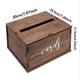 thumbnail image 3 of Caja de Tarjeta de Regalo de Madera para Tarjetas de Recepción de Boda Graduación de Cumpleaños de Novia, Marrón Medio Decorativo con Fuente de Guión Elegante, Duchas Y Más, 3 of 6