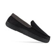 thumbnail image 5 of Haggar Men's Microsuede Slipper with Plaid Fleece Lining Black B4HP (8-9), 5 of 6