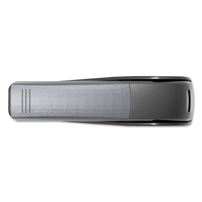 Deluxe Power Assist Flat-Clinch Full Strip Stapler, 25-Sheet Capacity, Black/Gray Deluxe Power Assist Flat-Clinch Full Strip Stapler, 25-Sheet Capacity, Black/Gray