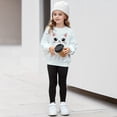 thumbnail image 5 of Ruyang 2 Piece Sets for Girls Long Sleeve Cute Print Sweatshirt Elastic Leggings Toddler Kids Cute Fall Lounge Outfits, 5 of 8