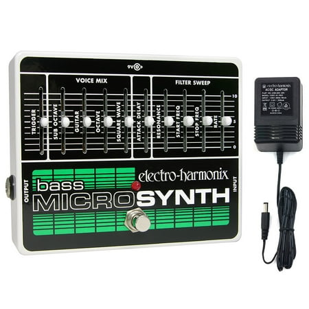 Electro-Harmonix Bass Micro Synth Pedal With Power (Best Bass Synth Pedal)